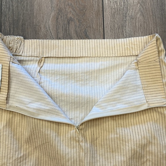 Zara, Beige, Asymmetrical, Skirt, casual, office, school, summer, siren, mini - Picture 5 of 8